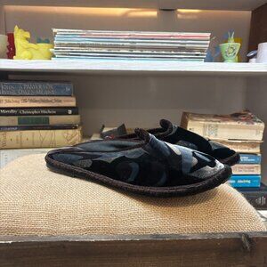 Georgina Von Etzdorf Vevlet Slippers